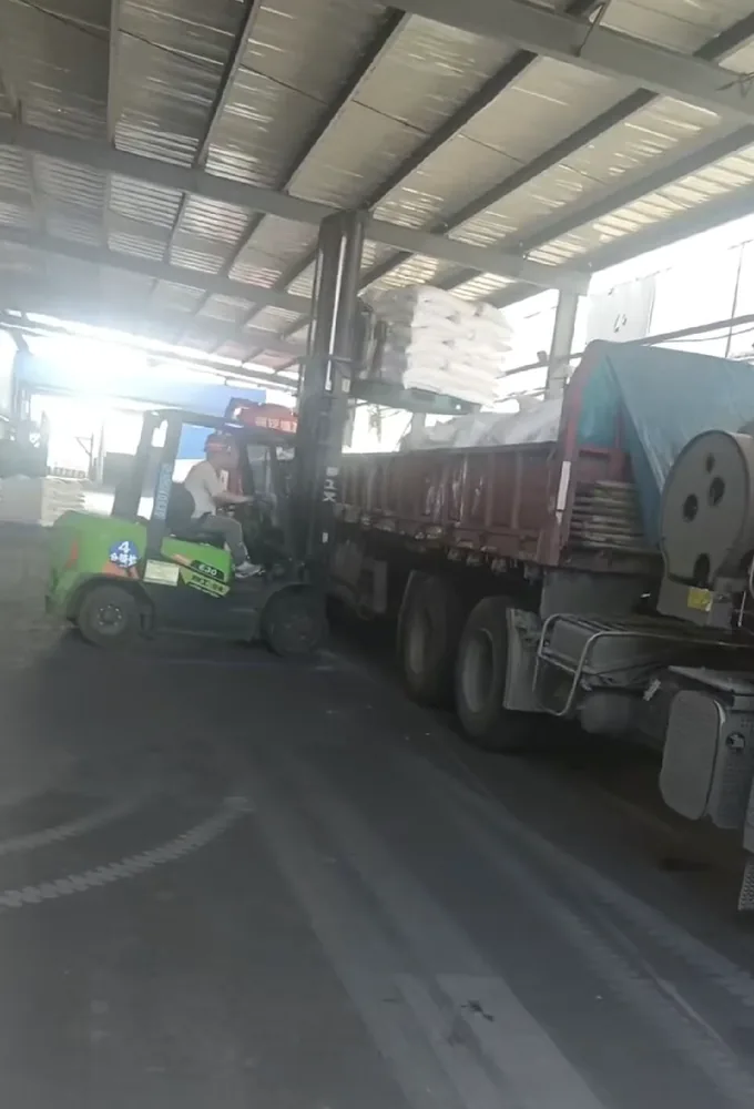 Loading inside the warehouse