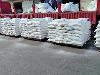Pallets prepared and ready to load